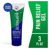 Biofreeze Menthol Muscle Overnight Pain Relieving Gel, 3 Oz