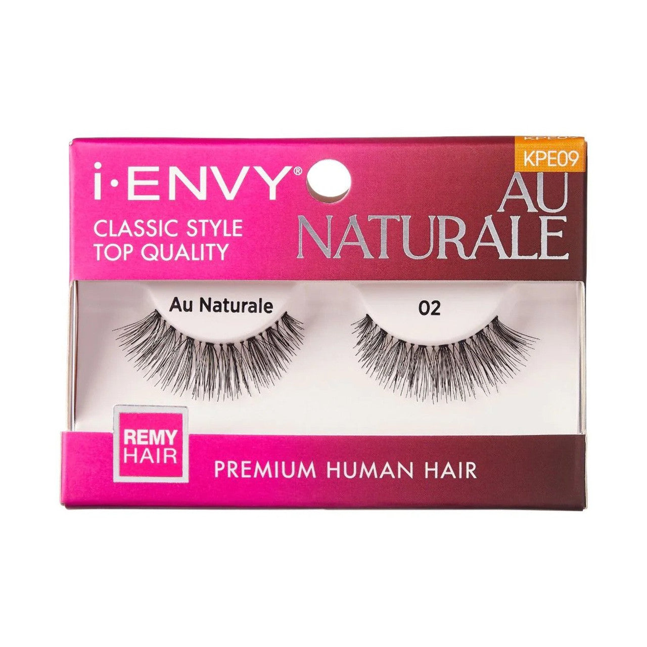 Kiss I Envy False Eyelash Full Strip, Au Naturale 02, 1 Pair