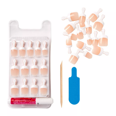 Kiss Salon Acrylic French Nail Kit Power Play, 28 Ea