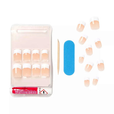 Kiss Salon Acrylic French Kit, Medium Length, 28 Ea