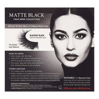 KISS Lash Couture Matte Black Faux Mink Collection, 02, 1 Ea