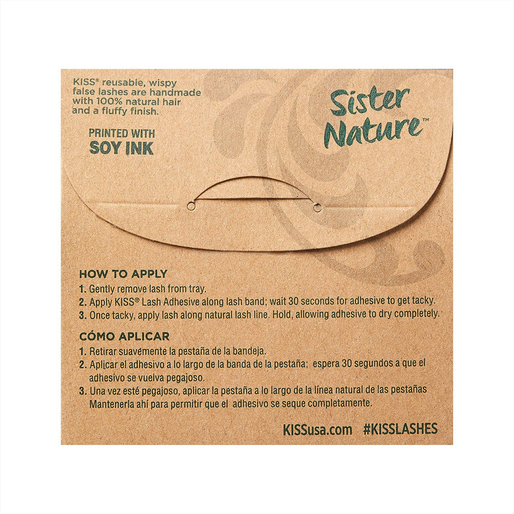 Kiss Sister Nature False Eyelashes, Dawn, 1 Ea