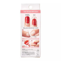 Kiss Impress Press On Manicure Knock Out Short Length Nails, 30 Ea