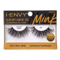 Kiss I Envy Luxury Mink 3D 01 Lashes, 1 Pair