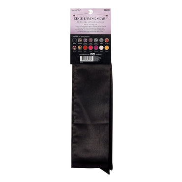Red by Kiss Silky Satin Edge Laying Scarf, Black, 1 Ea