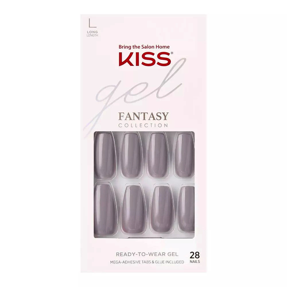 Kiss Nails Gel Ready To Wear Fake Nails Modern Art, 28 Ea