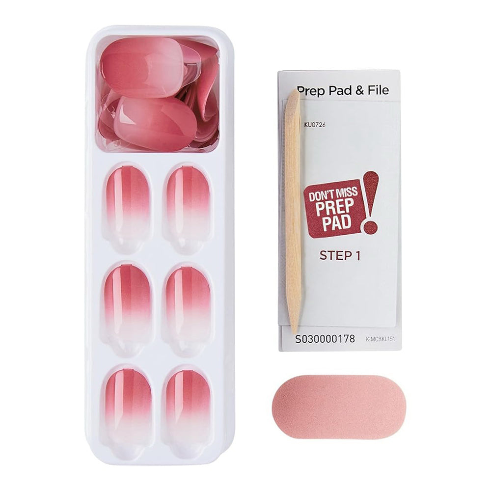 Kiss Impress Press On Nails Beat The Heat No Glue Manicure Long Lasting Wear 30Ea