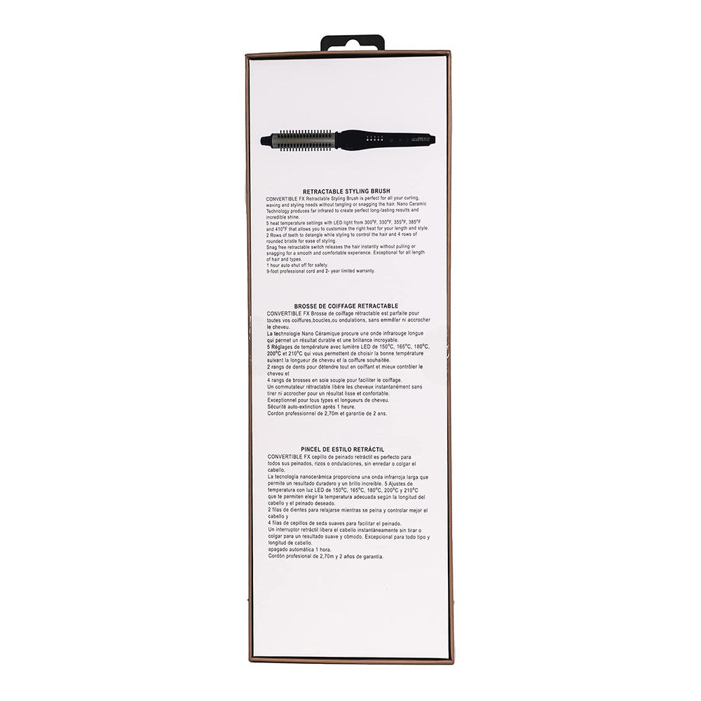 Level Pro 3.0 Professional Convertible FX Retractable Hair Styling Brush, 1 Ea