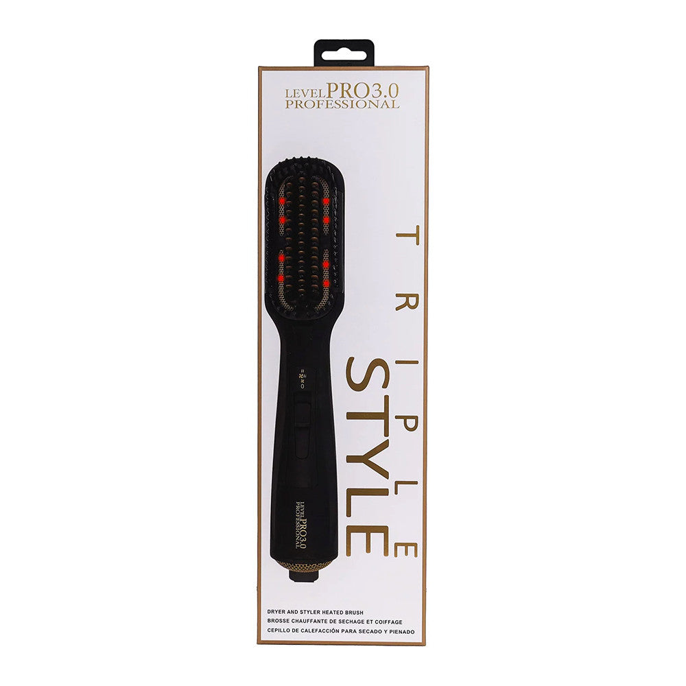 Level Pro 3.0 Professional Triple Style Dryer and Styler Heated Brush, 1 Ea
