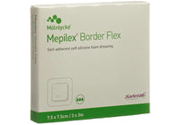 Mepilex Border Flex 3 x 3 Inch, Self Adherent Soft Silicone Foam Dressing, 5 Ea