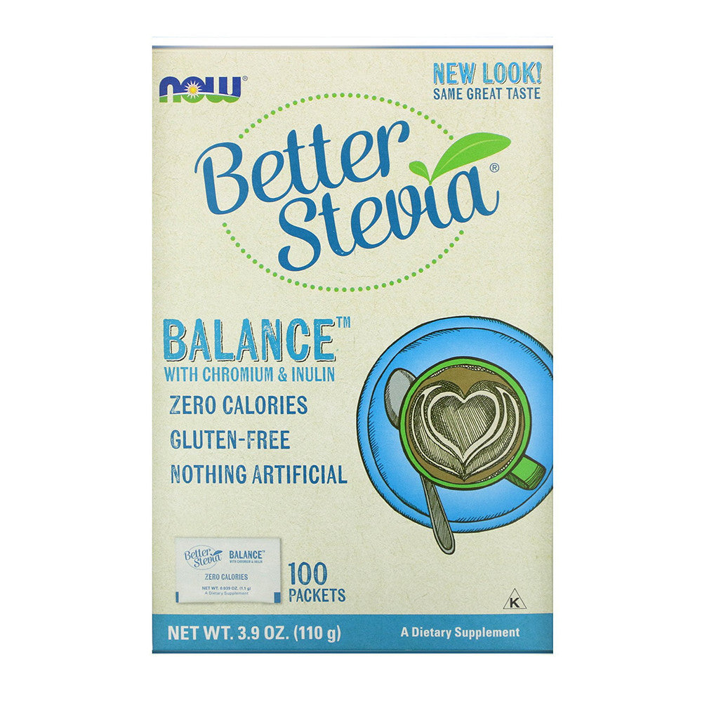 Now Foods Better Stevia Balance With Chromium And Inulin, 100 Ea