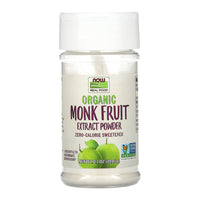 Now Foods Organic Monk Fruit Extract Powder Zero Calorie Sweetener, 0.7 Oz