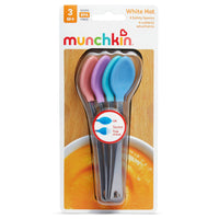 Munchkin Baby Healthflow White Hot Safety Spoons, 4 Ea