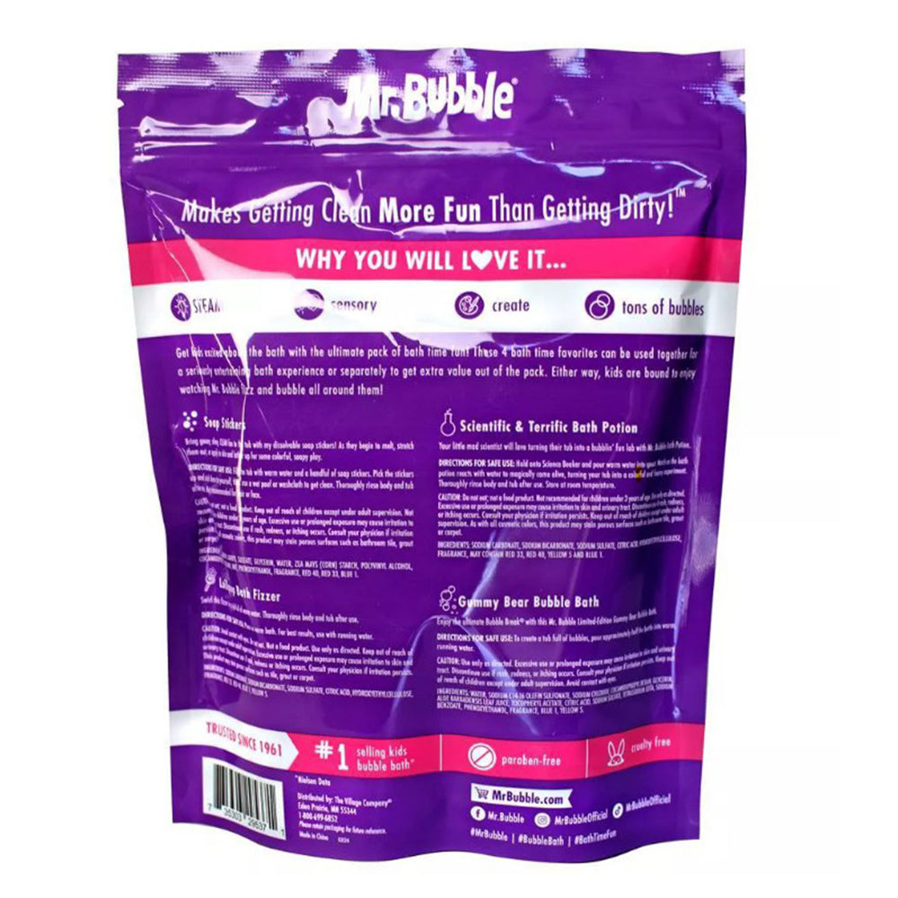 Mr Bubble Ultimate Pack of Bath Time Fun Soap, 4 Ea