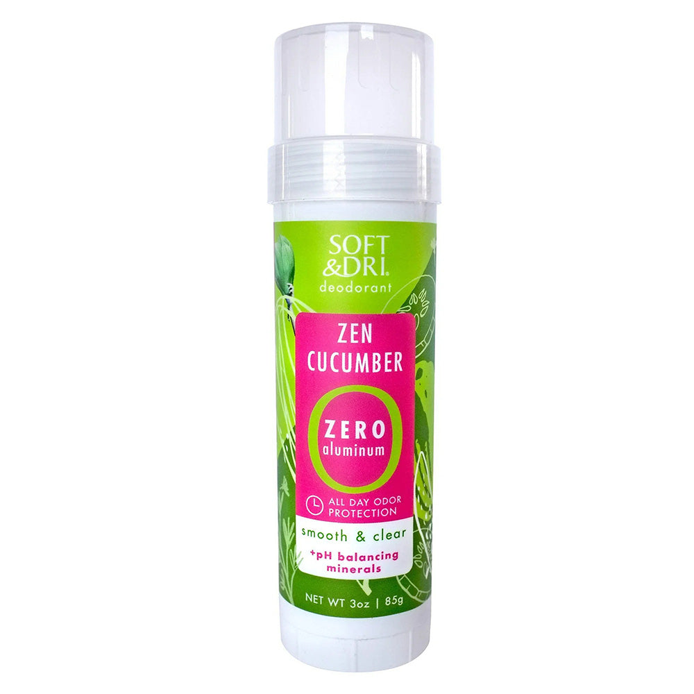 Soft & Dri Zen Cucumber Deodorant with Zero Aluminum 3Oz (85g)