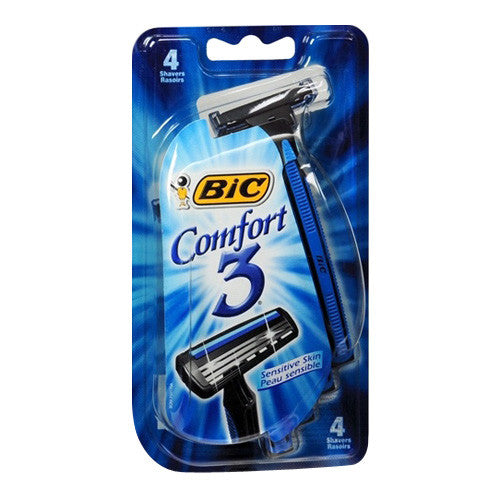 Bic Comfort 3 Advance Shavers For Men With Sensitive Skin, Sc3Mp41 - 4 Ea, 6 Pack