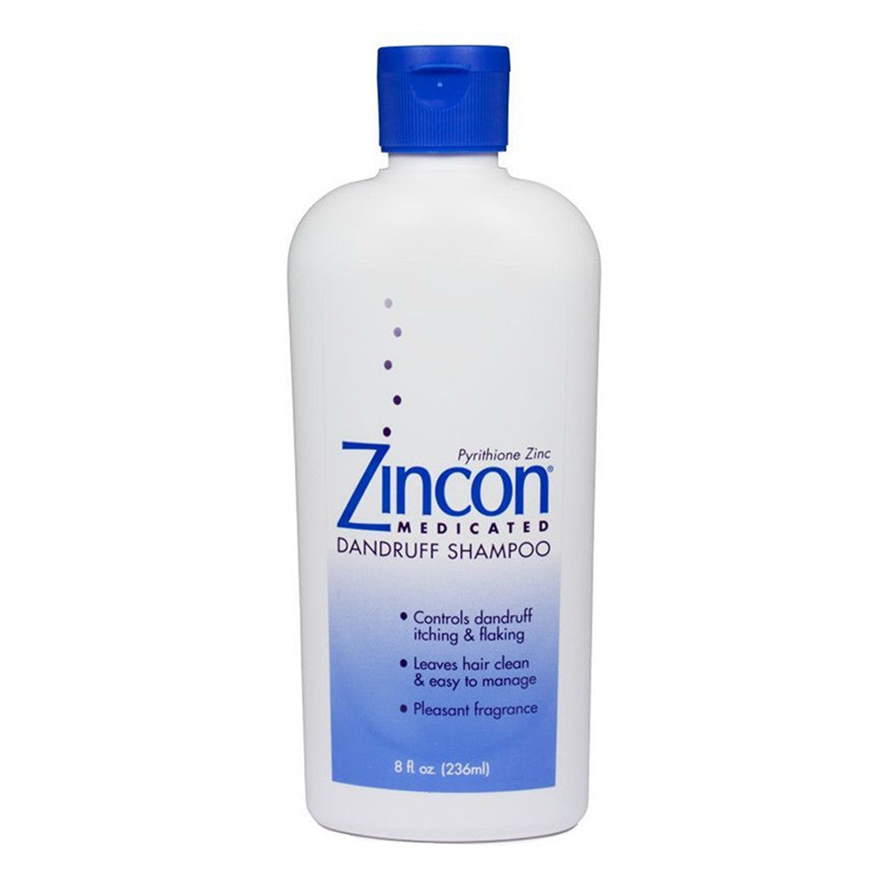 Zincon Medicated Dandruff Shampoo, 8 Oz