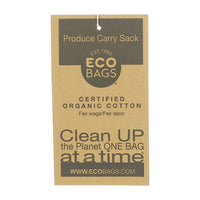 Eco bags Products Net Sack Produce Bag Organic Cotton, 1 Ea