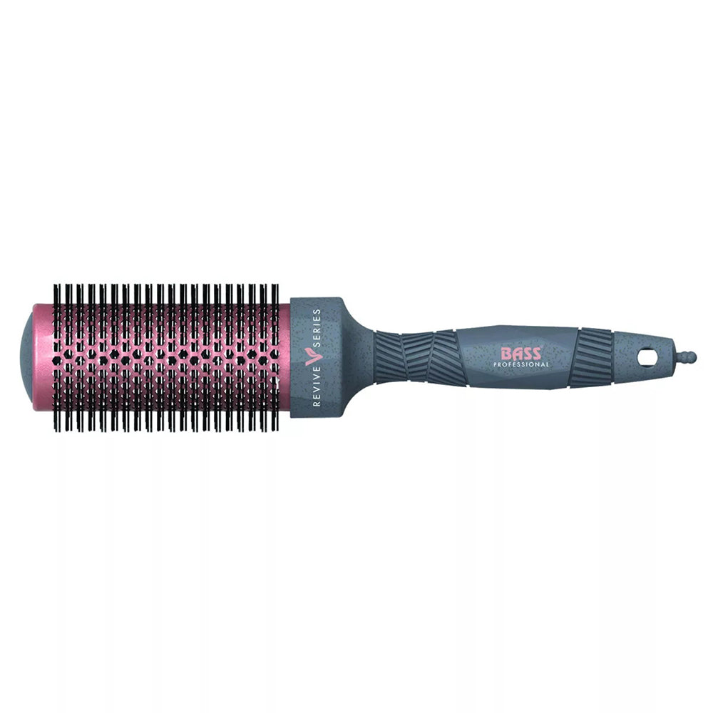 Bass Brushes Thermal Hot Straighten and Curl Round Infused Advanced Ionic Hair Brush Medium 1Ea