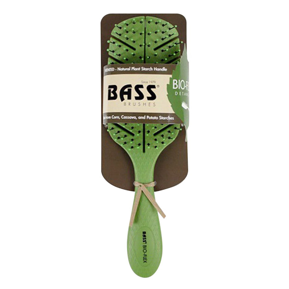 Bass Brushes Bio Flex Detangler Hair Brush Leaf Shape Assorted Color 1Ea