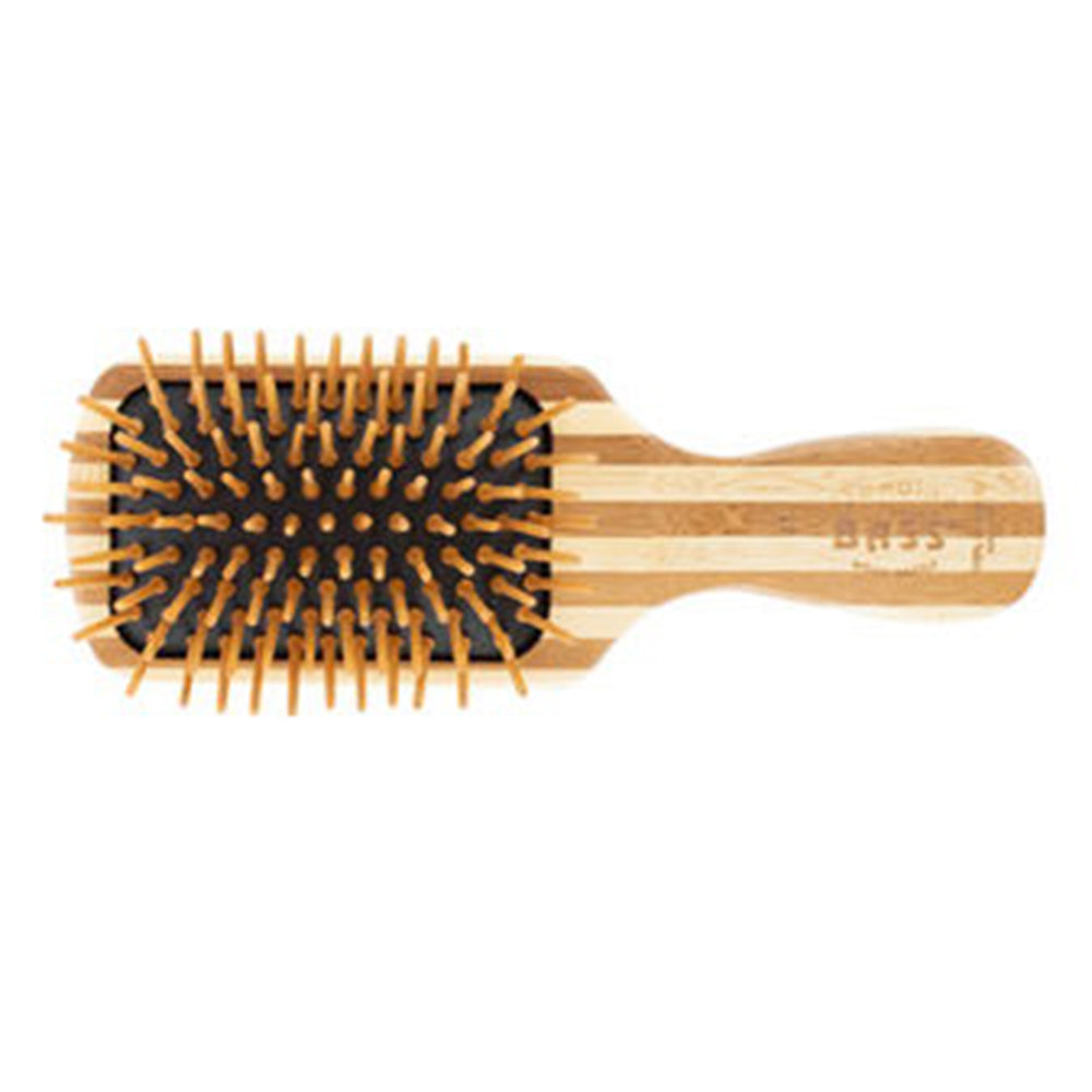 Bass Brushes Mens Styling Hairbrush Eco Friendly Natural Bamboo Pins Radius Tip 1Ea