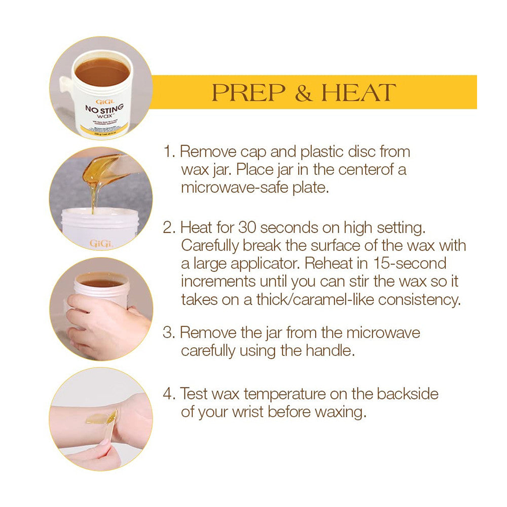 GiGi No Sting Microwave Wax, 8 Oz