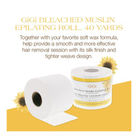 Gigi Natural Muslin Epilating Roll for All Soft Waxes 40 Yards, 1 Ea