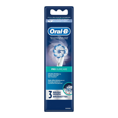 Oral B Pro Gum Care Electric Toothbrush Replacement Brush Head Refills, 3 Ea