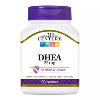 21st Century DHEA 25 Mg Supplement Capsules for Immune System, 90 Ea