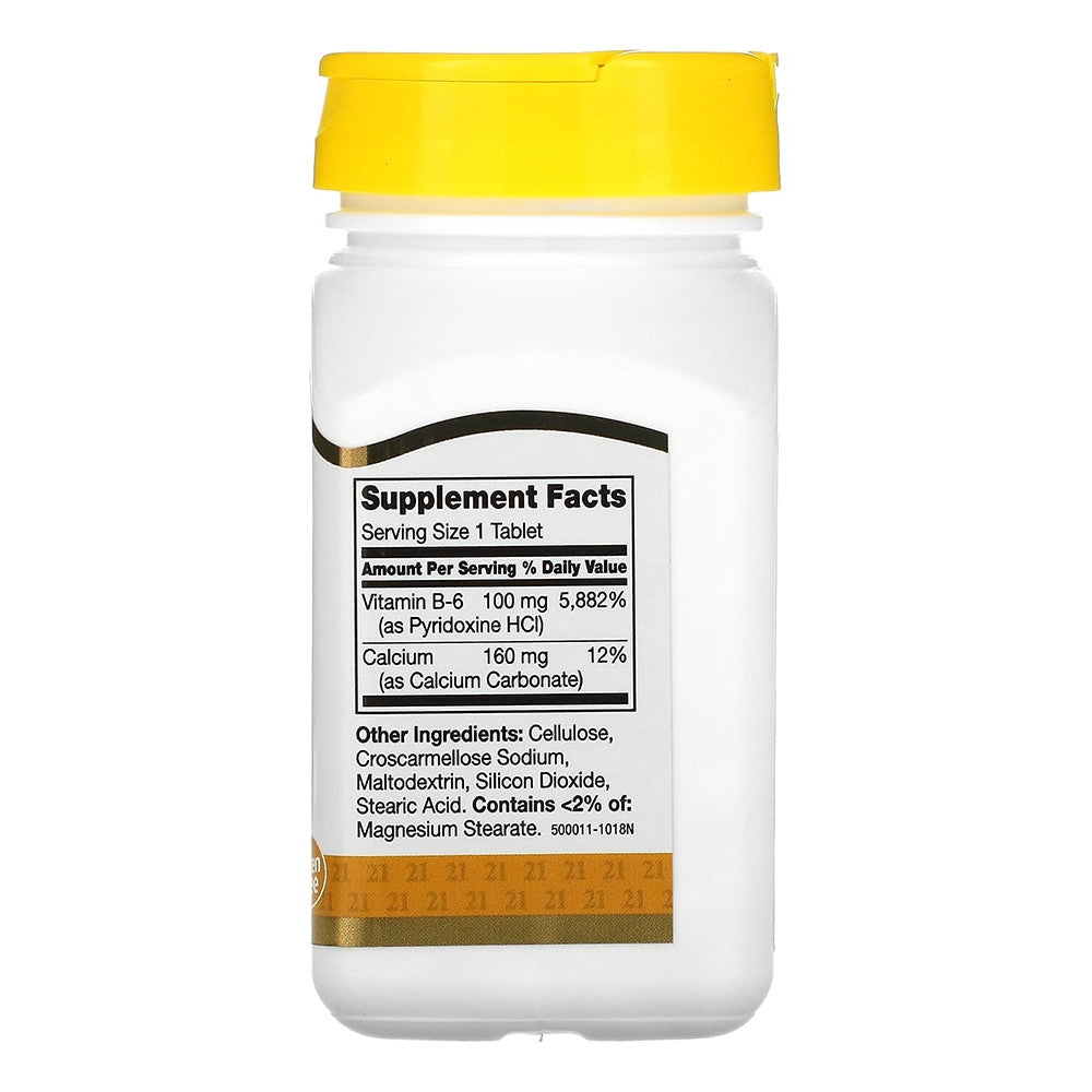 21st Century B 6 100 Mg Vitamin Supplement Tablerts for Energy Support, 110 Ea