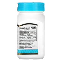21st Century Chromium Picolinate 200 Mcg Supplement Tablets for Metabolism Support, 100 Ea