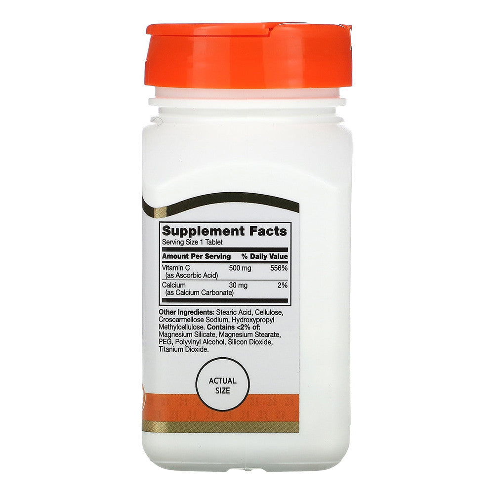 21st Century Vitamin C 500 Mg Supplement Tablets for Immune Support, 110 Ea