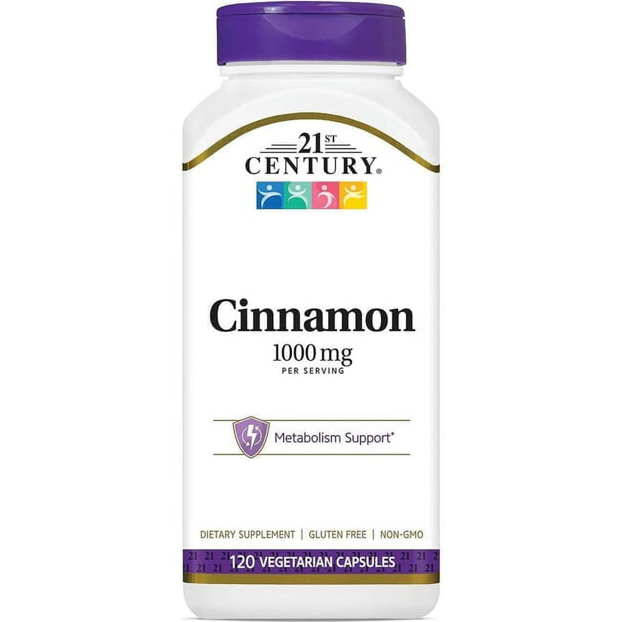 21st Century Cinnamon 1000 mg Capsules, Metabolism Support, 120 Ea
