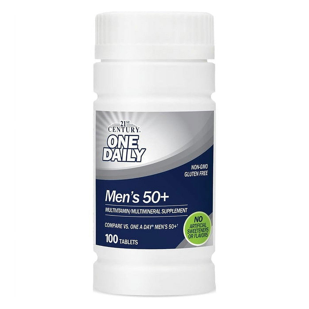 21st Century One Daily Mens 50 Plus Multivitamin and Multimineral Tablets, 100 Ea