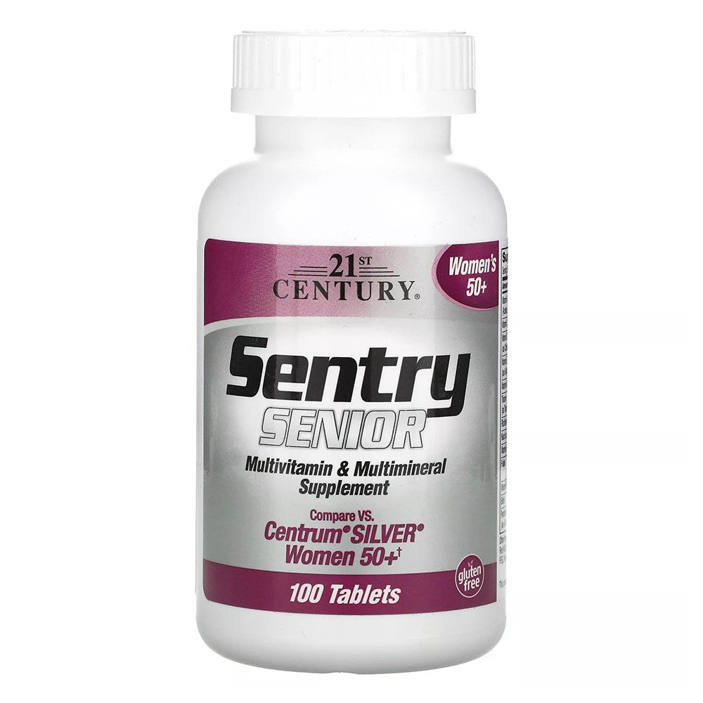21st Century Sentry Senior Women 50 Plus Multivitamin and Multimineral Supplement Tablets, 100 Ea