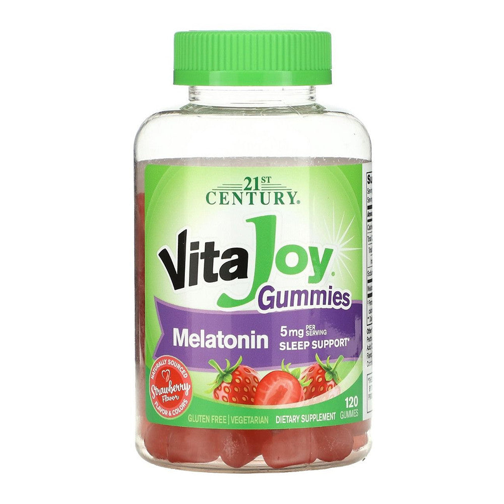 21st Century Vitajoy 5 mg Melatonin Gummies, Strawberry, 120 Ea