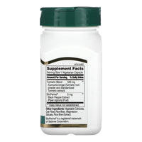 21st Century Turmeric 500 Mg Plus Black Pepper Extract Vegetarian Capsules, 60 Ea