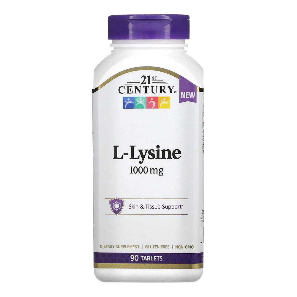 21St Century L-Lysine 1,000 Mg Tablets. 90 Ea