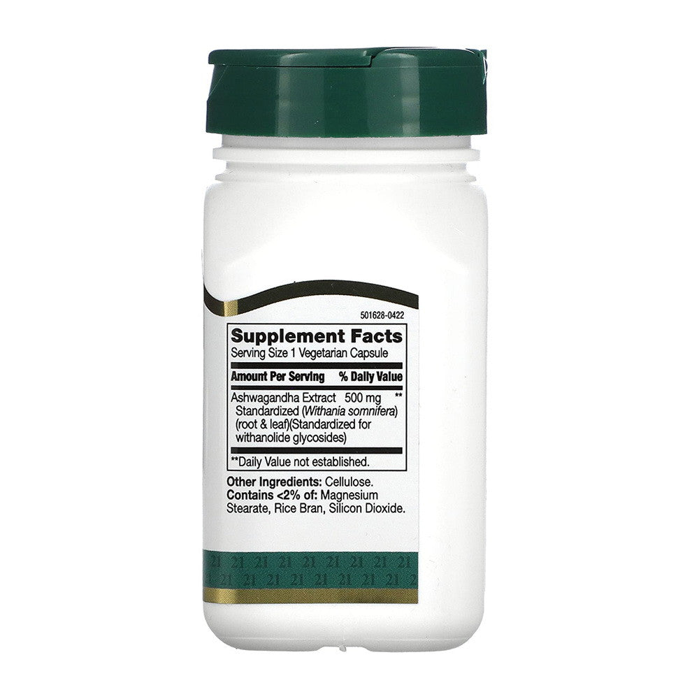 21St Century Standardized Ashwagandha Extract, 60 Capsules