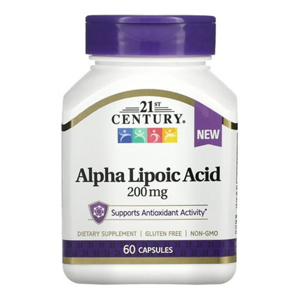 21St Century Alpha Lipoic Acid 200 Mg Supplement Capsules, 60 Ea