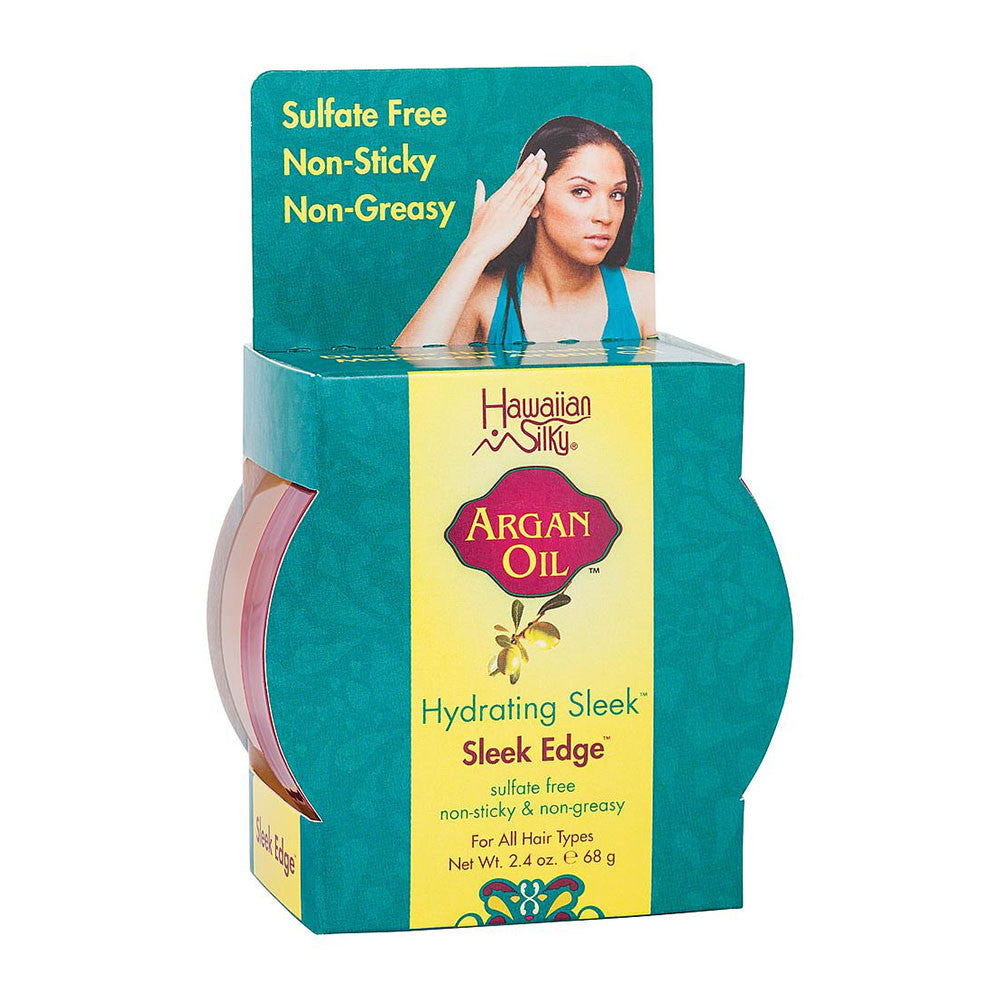 Hawaiian Silky Pure Argan Oil Hydrating Sleek Edge Control Gel, 2.4 Oz