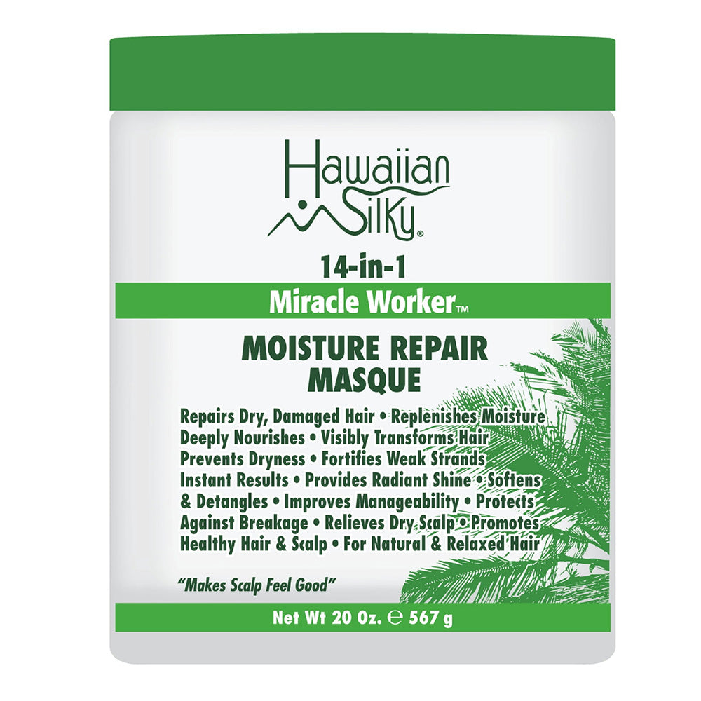 Hawaiian Silky 14 in 1 Miracle Worker Moisture Repair Hair Masque 20Oz (567g)