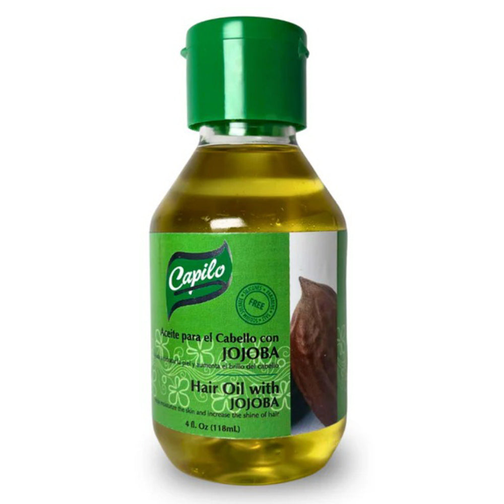 Capilo Jojoba Oil for Deep Hydration and Hair Scalp Health 4Oz (118ml)