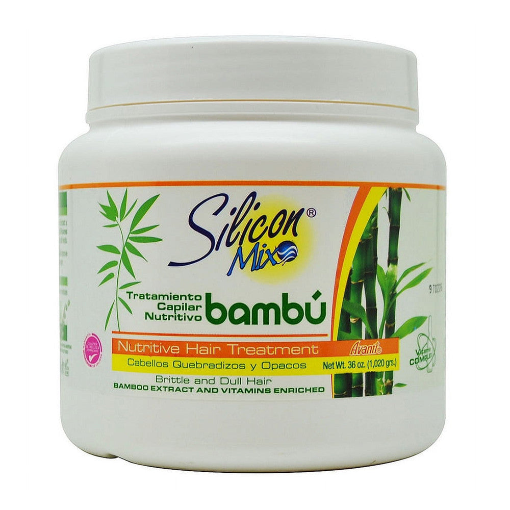 Silicon Mix Bambu Nutritive Hair Treatment for Brittle and Dull Hair, 36 Oz