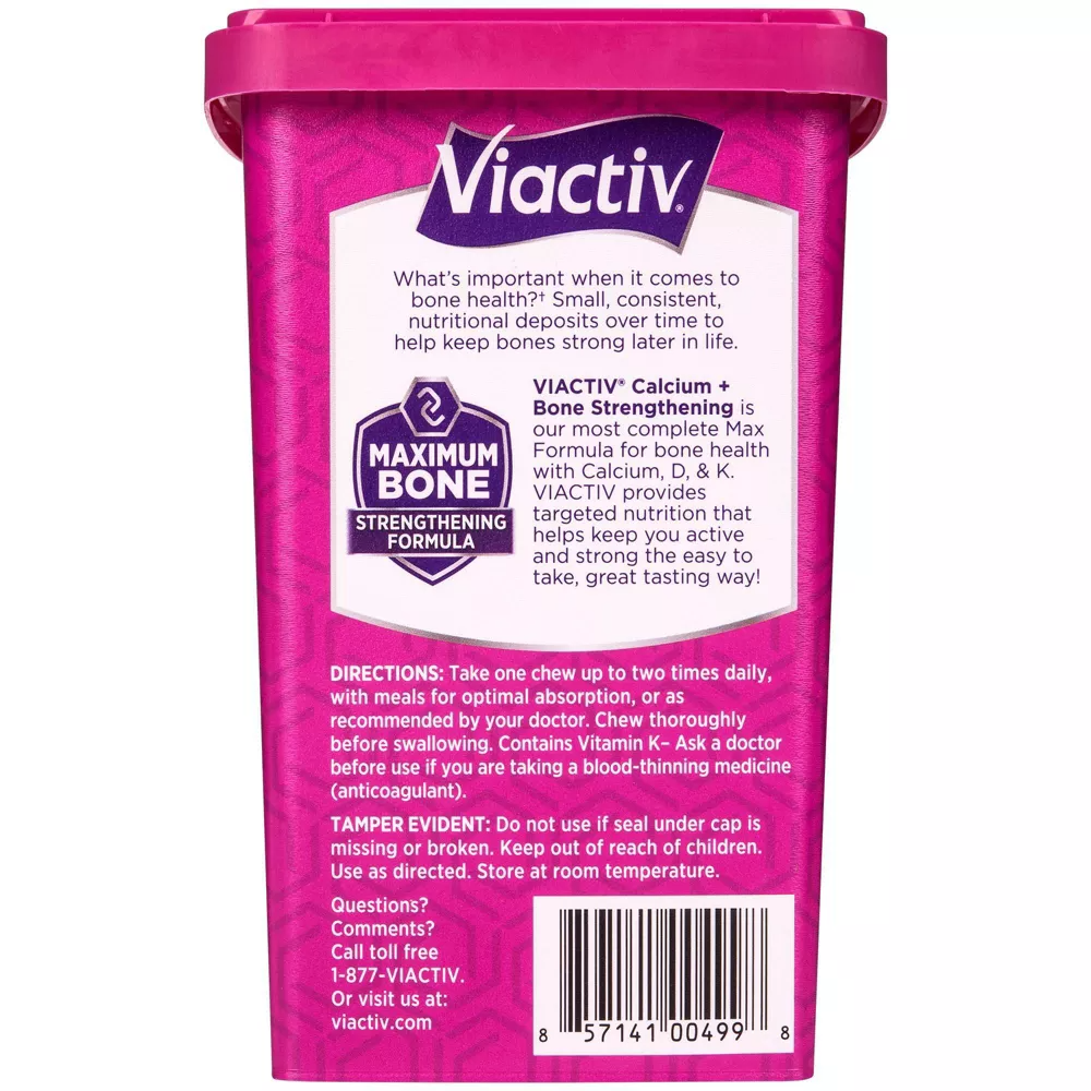 Viactiv Calcium Plus D, Milk Chocolate Soft Chews, 100 Ea