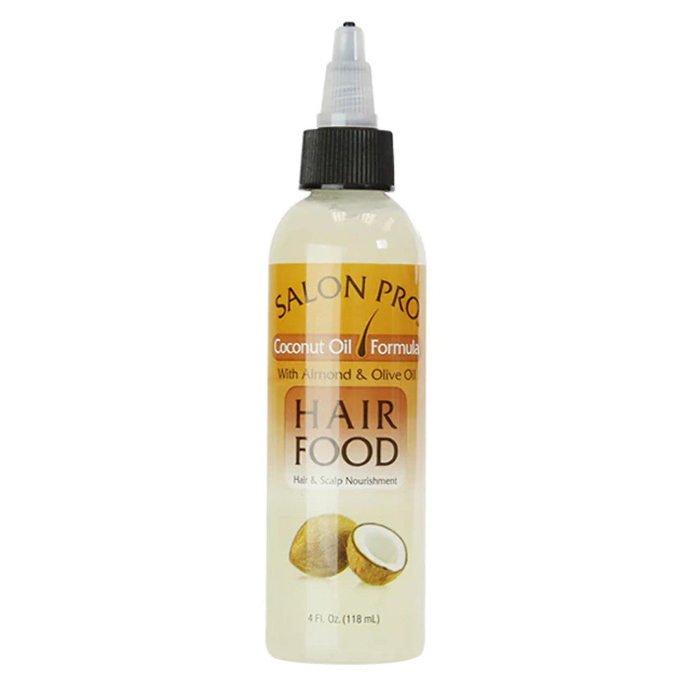 Salon Pro Coconut Oil Formula with Almond & Olive Oil Hair Food, 4 Oz