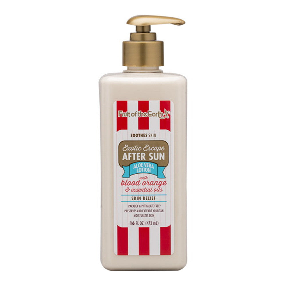 Fruit of the Earth Exotic Escape After Sun Lotion with Blood Orange, 16 Oz