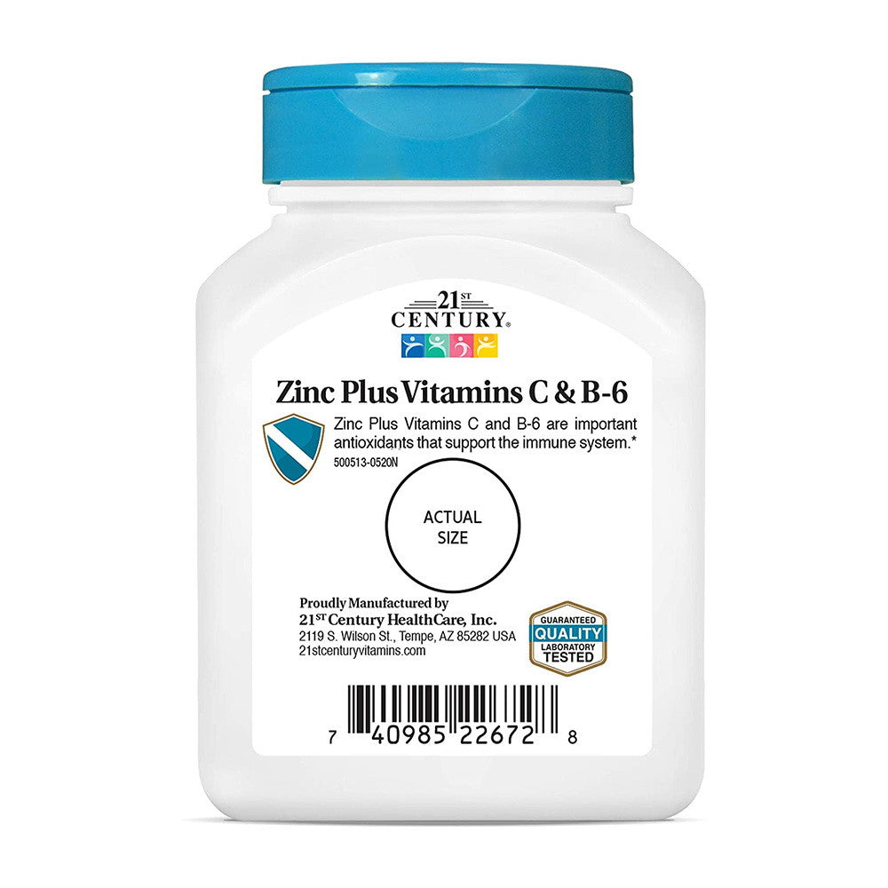 21st Century Zinc Chewable with C and B6, Cherry Chewables, 90 Ea