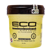 Eco Style Black Castor Flaxseed Oil styling Gel, 16 Oz