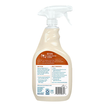 Earth Friendly ECOS Furniture Polish and Cleaner with Olive Oil, 22 Oz